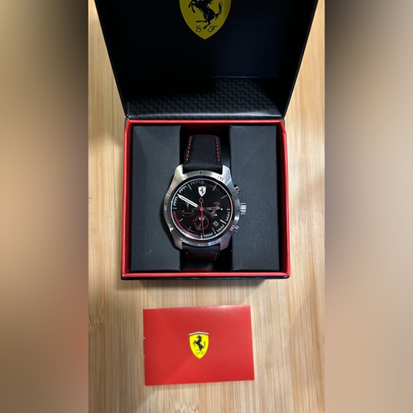 Scuderia Ferrari Primato Watch with 44mm Black Chronograph Face & Black Band - Picture 8 of 8